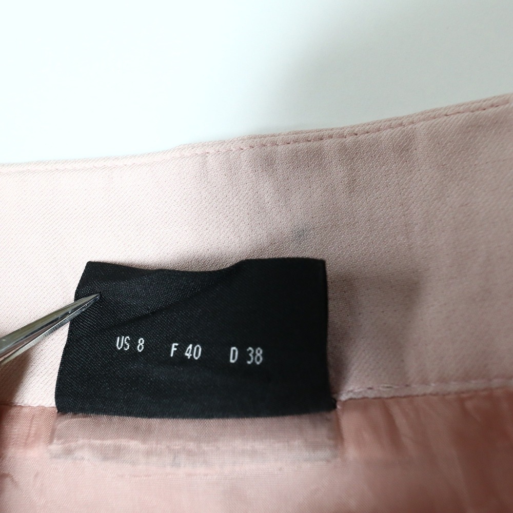Akris Cotton Silk Pencil Skirt US 8 Knee Length Pink Business Career Minimalist - Picture 3 of 16